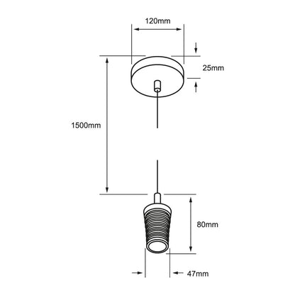 Lámpara Colgante para Sobreponer Tecnolite