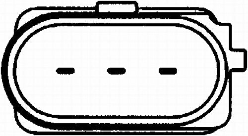 Hella Generador de Impulsos de Cigüeñal 6PU 009 146-251, 12V, 3 Polos, Cable 570 mm, con Junta