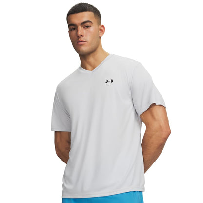 Under Armour Playera de Entrenamiento Cuello V para Hombre - M - (015) Halo Gray - Black