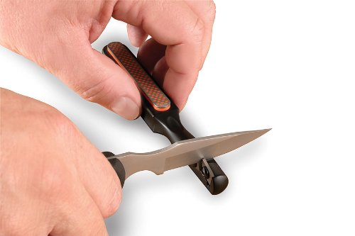 Smith's 50047 Edgesport - Afilador de cuchillo y punta ancha - Afilador portátil - Afilador de herramientas de caza y tiro con arco - Bolsa de transporte - Carburo y piedra de diamante - Afilador de