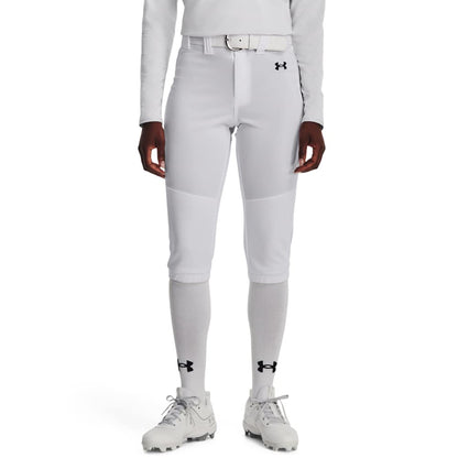 Under Armour Pantalón de Softbol para Mujer - (100) Blanco - Negro - G