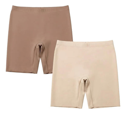 BODYcontrol Boxer Mujer Tipo Faja Short Moldeadora Invisible Calzón Licra Shorts Ropa Interior Fondo para Vestidos Cómoda Corte Láser Antideslizante Control Medio Pierna 5" 2414