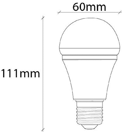 ILLUX 4 Piezas Focos LED Base E26 Luz Cálida 3000K 9W 800 lm Paquete FL-10A19.KIT30