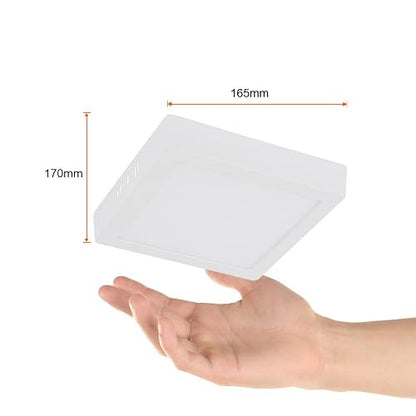 Tecnolite - Lámpara Plafón LED Techo 12 W, Luz Suave Cálida, Interiores, No atenuable, LED integrado