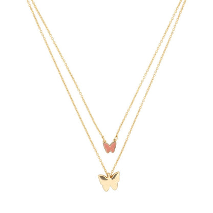 DKNY Box Set Collar Y Aretes Dorado Mariposa Para Mujer