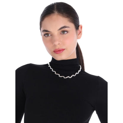 Napier Collar Cadena Para Mujer | Plata, Forma Cadena Torzal, Cierre Pinza Ajustable, 1 Collar, Mediano