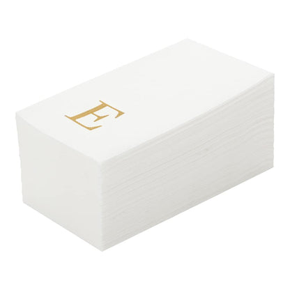 Restaurantware Toallas de Papel Luxenap Letra Dorada H, Paquete de 50 - Oro - 50 Unidades - E