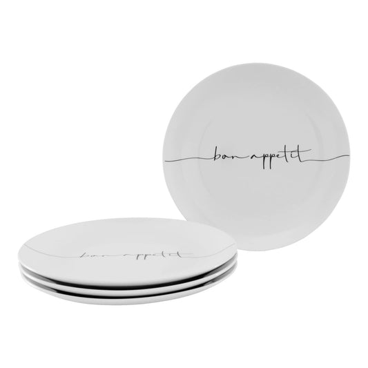 Le Bonne Table by Crown Baccara - Juego de 4 Platos Trinche de Porcelana