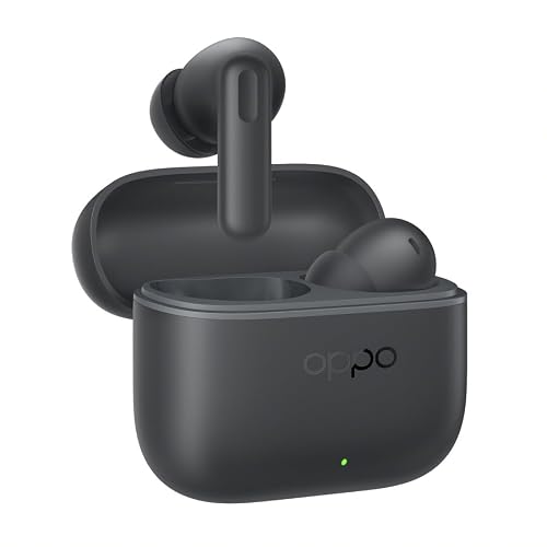 OPPO Enco Buds 3 Pro Negro, hasta 54 Horas de Reproduccion, Resistencia al Agua y Polvo IP55, Bluetooth 5.4, hasta 10 Metros de Rango, Carga Rápida 10m Dan 4 Horas, Case Puerto Tipo C, Enco Master EQ