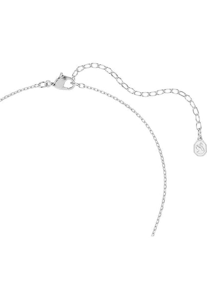 Colgante Symbolica, Crystal Pearl, Talla redonda, Pavé, Herradura, Blanco, Acabado en rodio