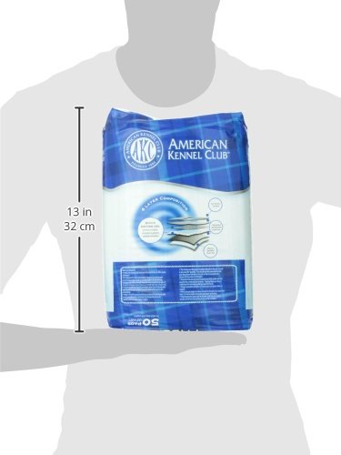 AKC - almohadillas para orejas de entrenamiento, Aroma fresco, 22'' x 22'' - Pack of 50