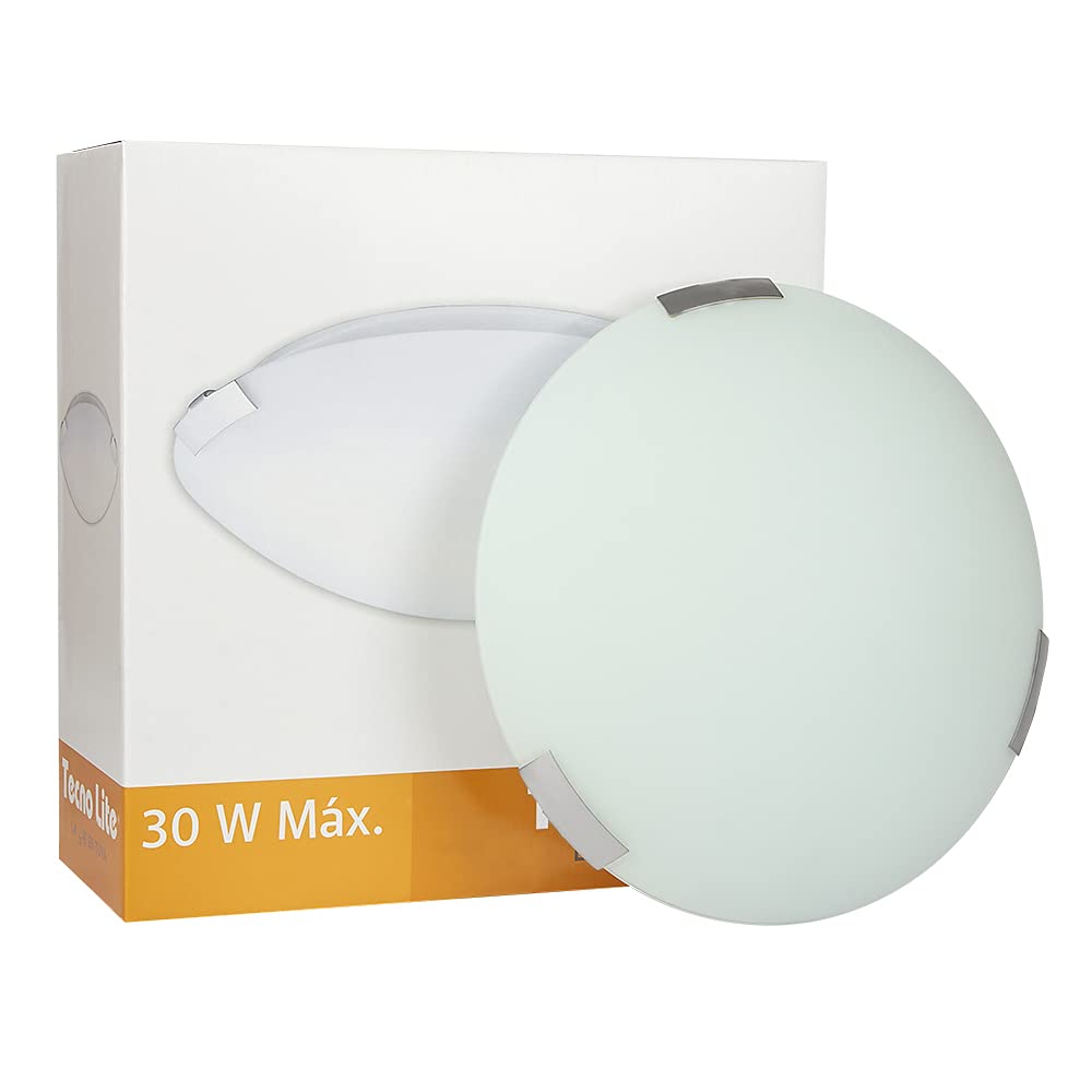 Tecnolite Lámpara de Interior para Sobreponer H-3060/S, Base E27, Satinado
