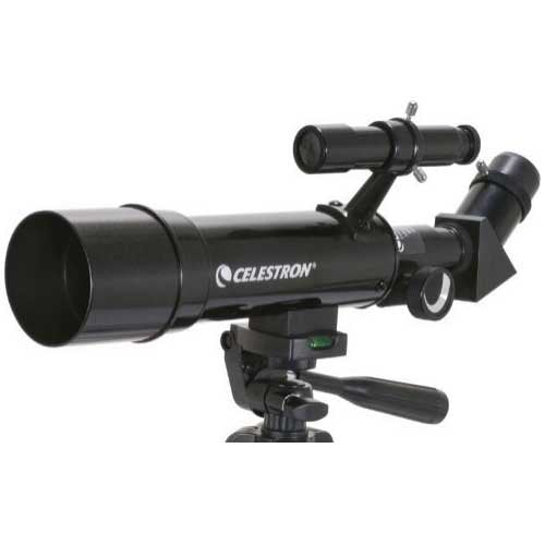 Celestron - 50mm Travel Scope - Portable Refractor Telescope - Fully-Coated Glass Optics - Ideal Telescope for Beginners - Bonus Astronomy Software Package