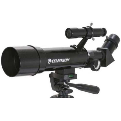 Celestron - 50mm Travel Scope - Portable Refractor Telescope - Fully-Coated Glass Optics - Ideal Telescope for Beginners - Bonus Astronomy Software Package