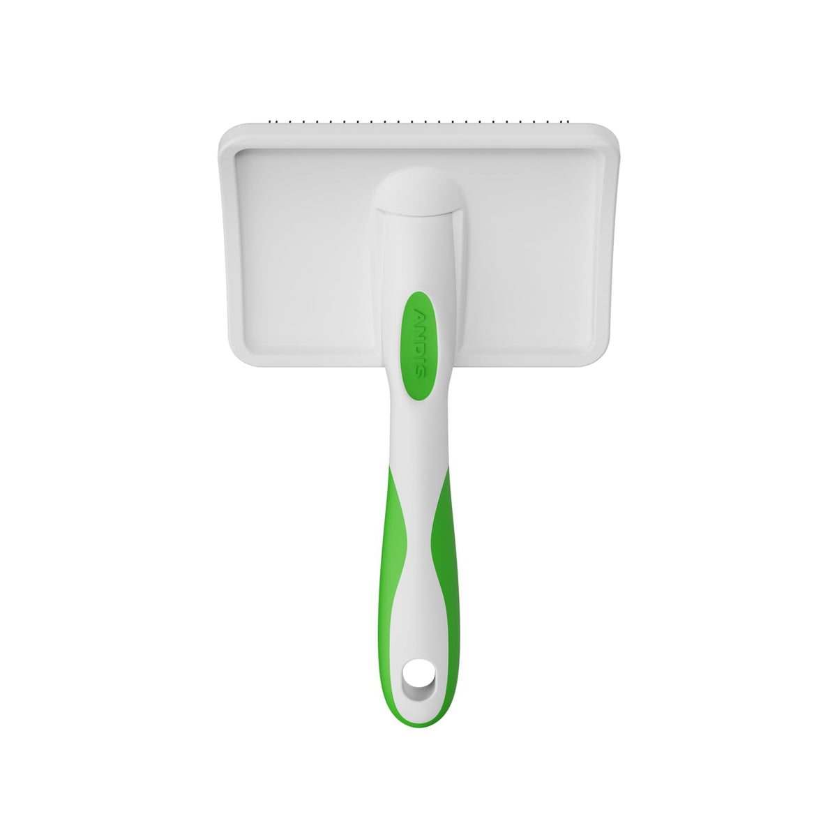 Andis Cepillo Autolimpiable 68540 | Grande, verde, para todas las razas, reduce desprendimiento, elimina enredos, cerdas de acero inoxidable