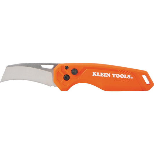 KLEIN TOOLS 44321 | Navaja Plegable Automática | Punta Hawkbill | Hoja 18cm | Lleva una navaja automática plegable de 18 cm con punta Hawkbill, práctica para tener a la mano durante el trabajo diario.