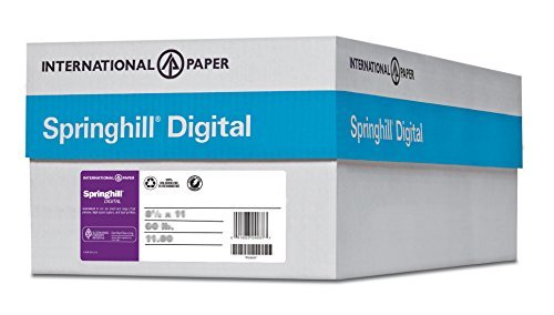 Springhill – Papel de cartulina de vitela digital, 30 kilos, Ledger, 28 x 43 cm, Brillo 92, 1,000 láminas, Azul