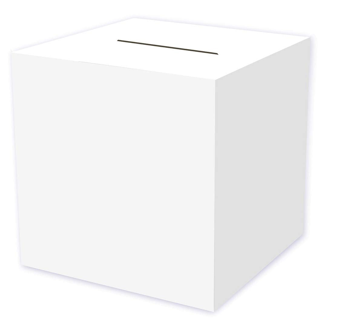Beistle 50359 All-Purpose "Receiving-Box", 12 by 12-Inch, white