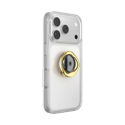 PopSockets - Agarre calcomanía para teléfono, Soporte, Soporte para teléfono, Vidrio, Ojo del Espectador, Dorado
