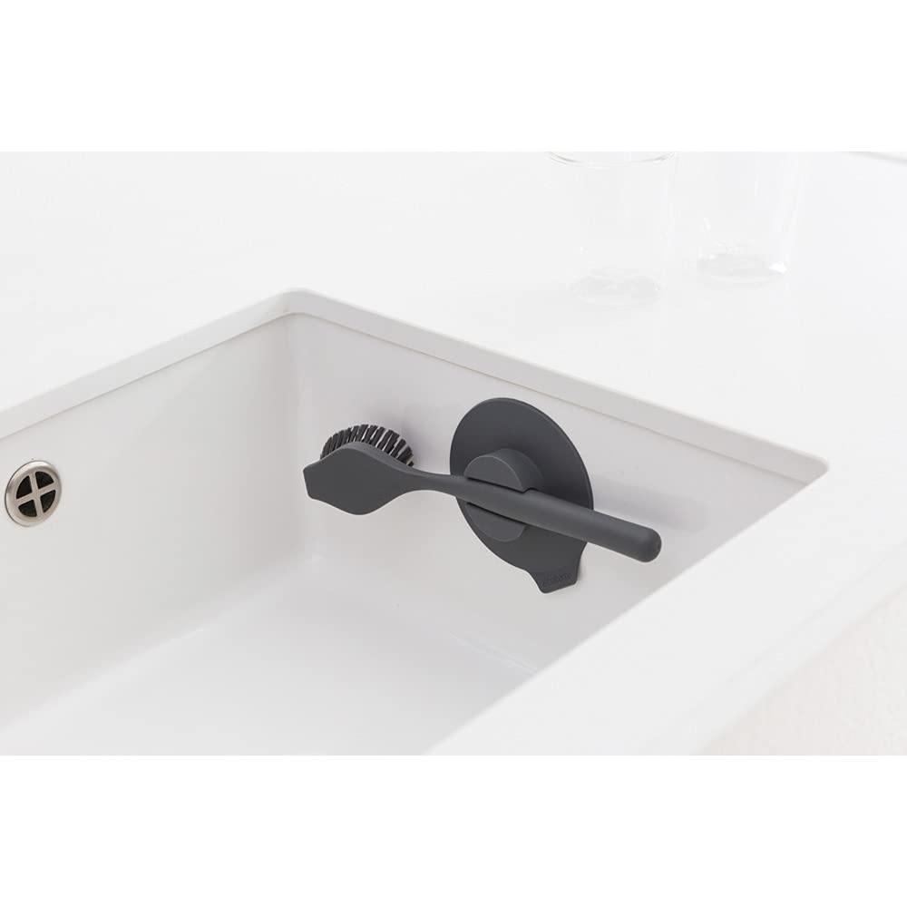 Brabantia 117589 Cepillo para Platos, Gris Oscuro, 24X11X6 cm