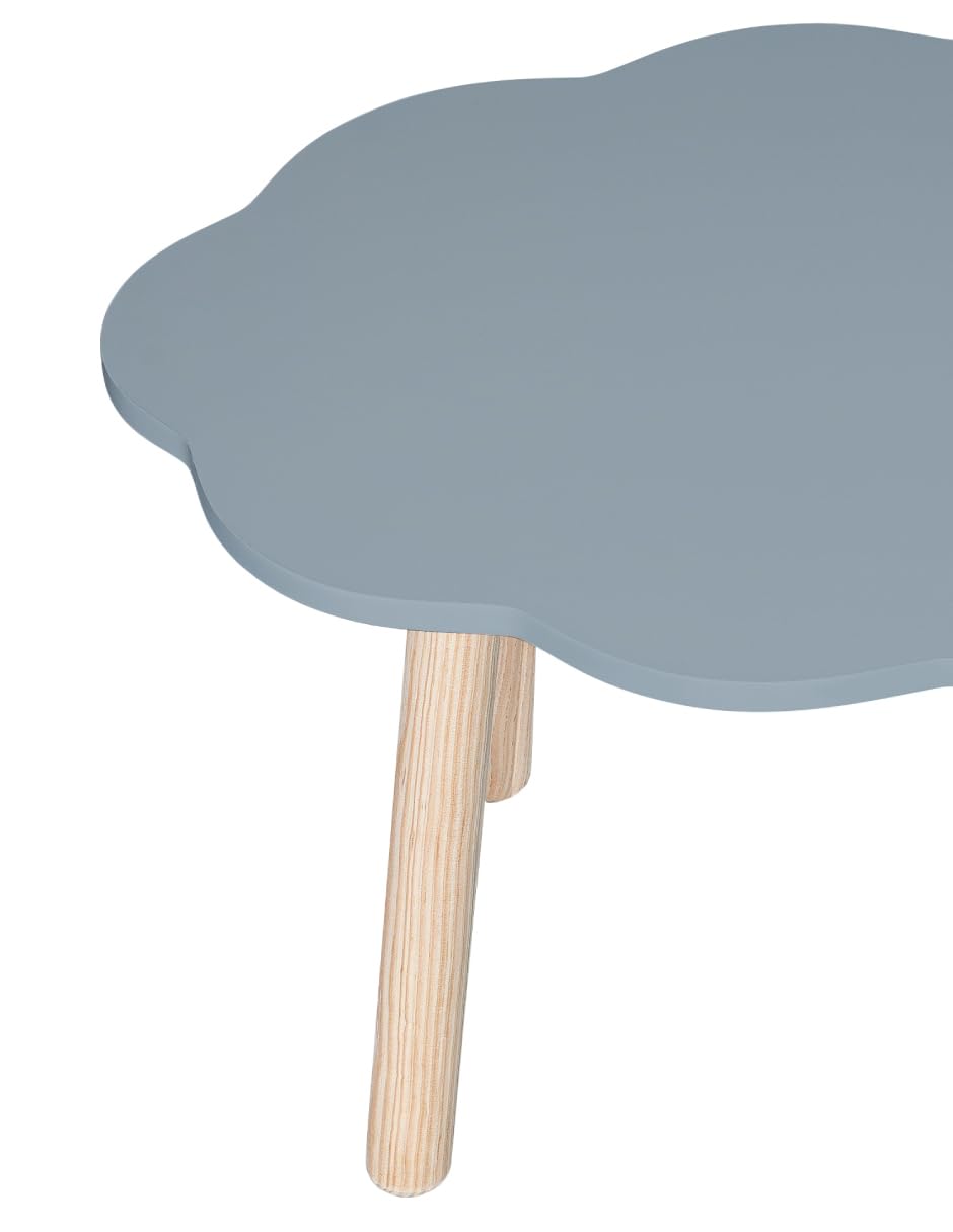 DUDUK Mesa Nube Infantil Ideal para Jugar y Aprender (Azul)