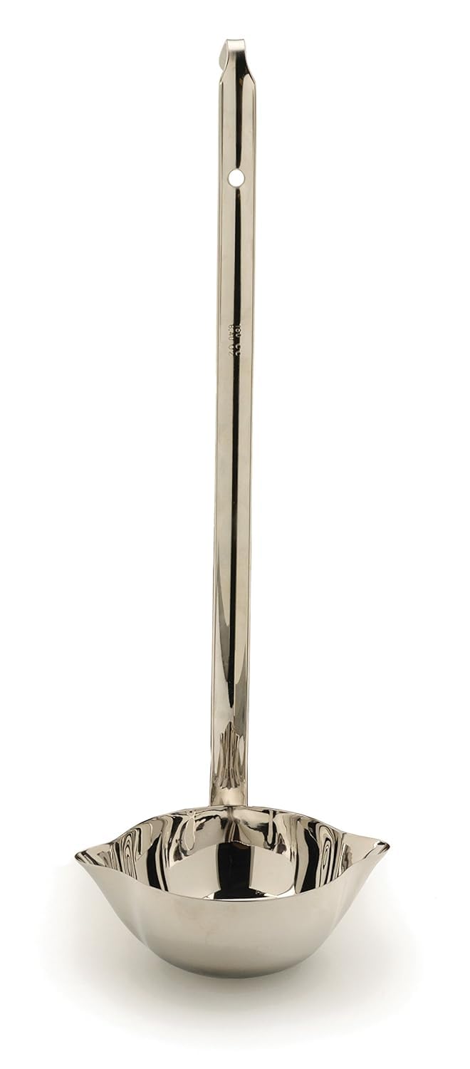 RSVP International Endurance Canning Collection - Acero inoxidable 18/8 no reactivo, apto para lavaplatos, cucharón, 13-1/2 pulgadas