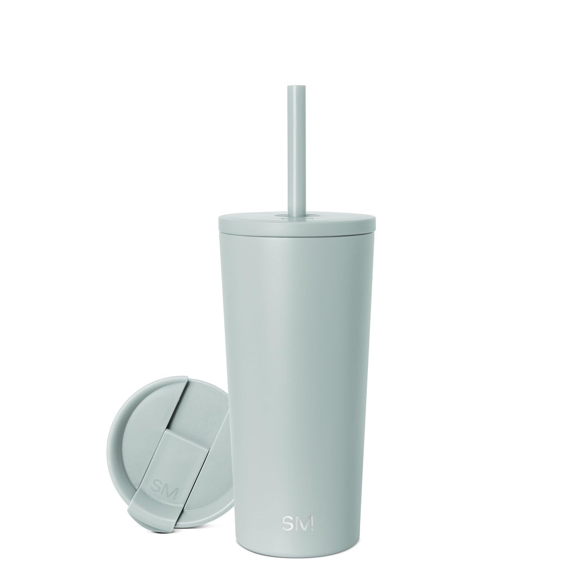 Simple Modern Classic Vaso Térmico con Popote y Tapa Abatible - 590ml - -Sea Glass Sage