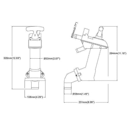 Jabsco Twist N' Lock Pump Assembly F/29090 & 29120 Series