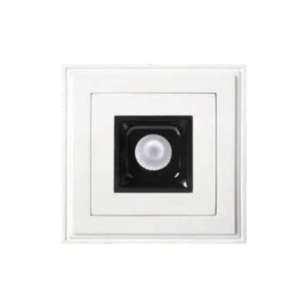 Tecnolite Lámpara Downlight LED Empotrable de Yeso, Sin Marco, 5.5 W, Luz Suave Cálida, LED integrado
