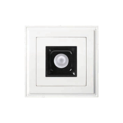 Tecnolite Lámpara Downlight LED Empotrable de Yeso, Sin Marco, 5.5 W, Luz Suave Cálida, LED integrado