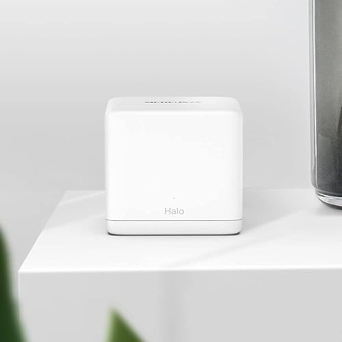 MERCUSYS Halo Mesh, Sistema WiFi Mesh para tu hogar, Doble Banda AC1200, 10/100Mbps Puertos, Cobertura de hasta 3,500 Pies Cuadrados y Más de 100 Dispositivos. Halo H30(3-Pack)