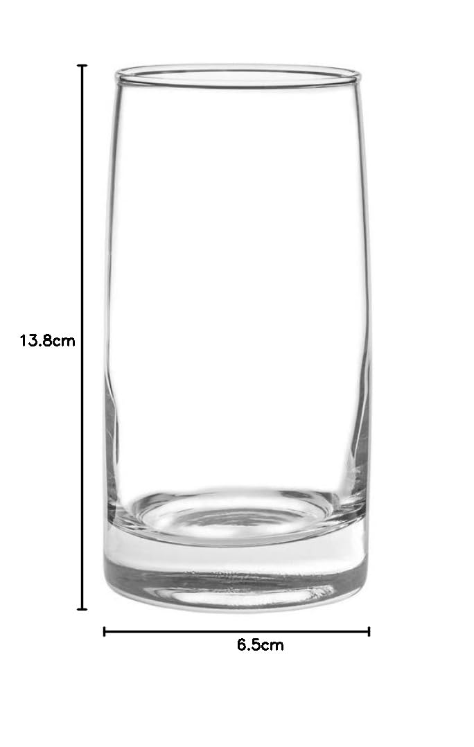 Toledo, Juego De 6 Vasos De Vidrio 388 ml.