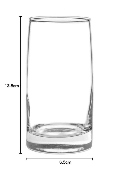 Toledo, Juego De 6 Vasos De Vidrio 388 ml.