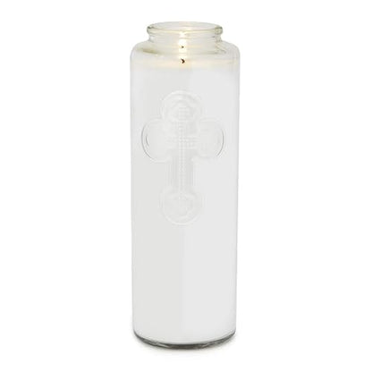 Root Candles - Vela de Cristal para meditación, diseño de 7 días, Transparente