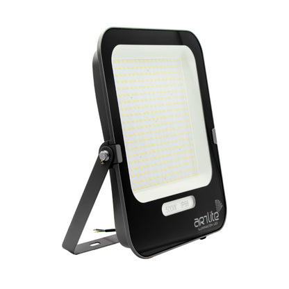 Reflector LED SMD Cuadrado Slim 500W Blanco Frío, 6500K, 62,500 Lúmenes, Aluminio + Vidrio, Alta Potencia, Resistente a Climas Extremos