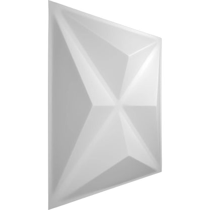 Ekena Millwork WP12X12KEWH Paquete de azulejos, Sencillo, Blanco