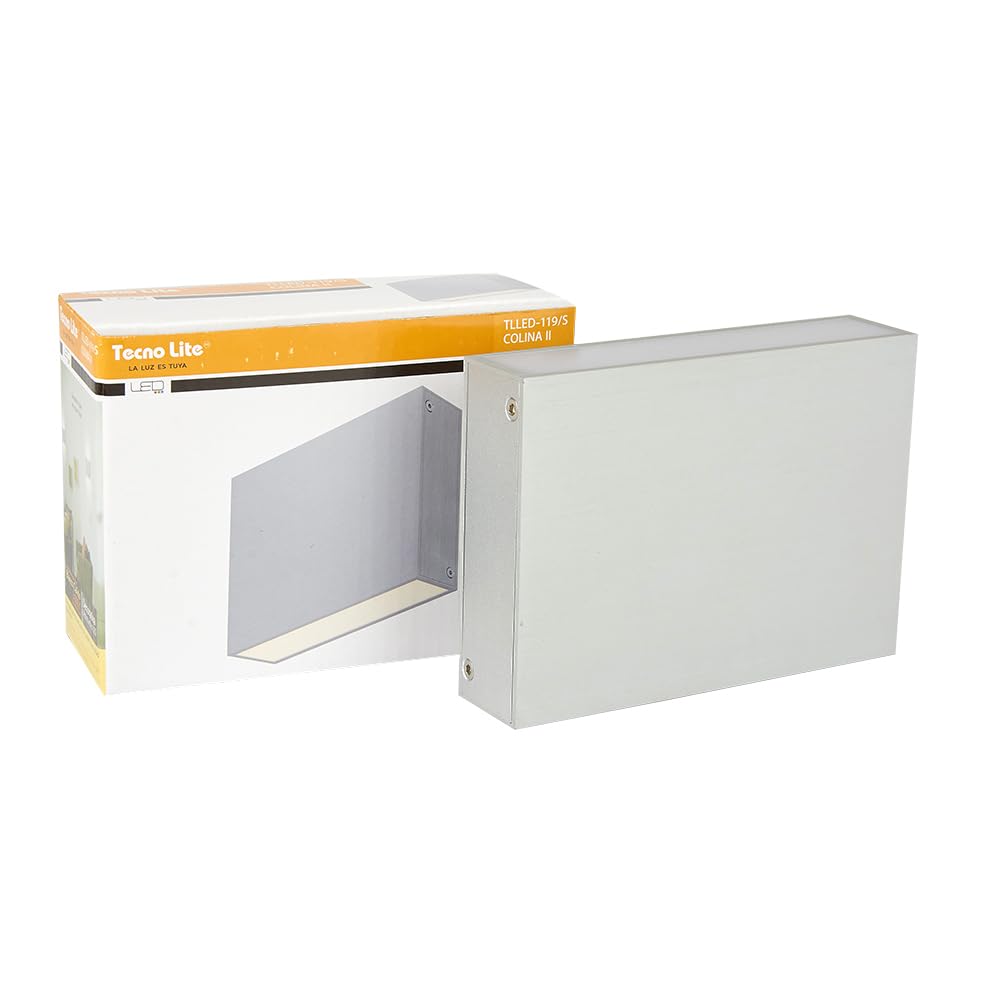 Tecnolite - Lámpara de Pared Arbotante LED 8 W, Luz Cálida Brillante, Interiores, No atenuable, LED integrado