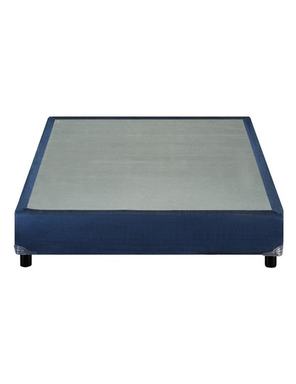 Base de Cama Individual America, Color Azul, BOX para Cama, 35 cm, Tapizada