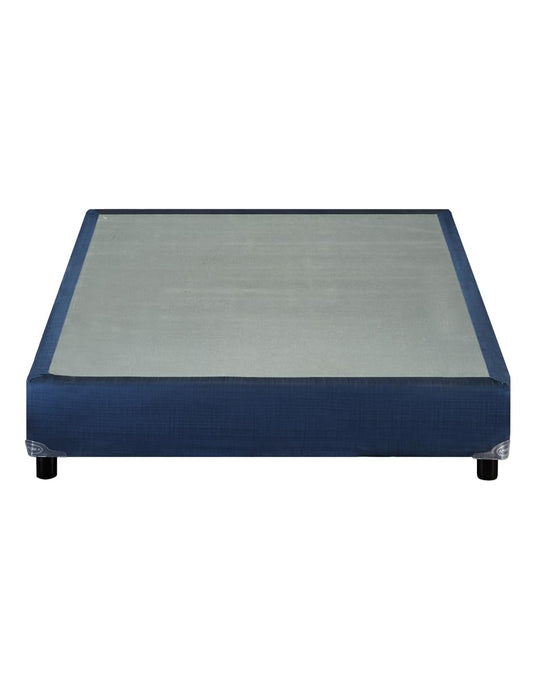 Base de Cama Individual America, Color Azul, BOX para Cama, 35 cm, Tapizada