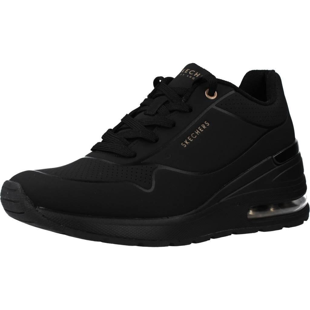 Skechers Million Air Tenis con Plataforma para Mujer - 22.5 cm - Negro