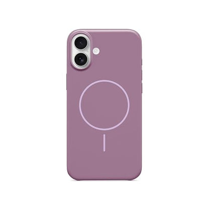 Beats - Funda iPhone 16 Plus – MagSafe, Funda Protectora Resistente a los rasguños, Delgada, con Revestimiento de Microfibra – Púrpura Atardecer
