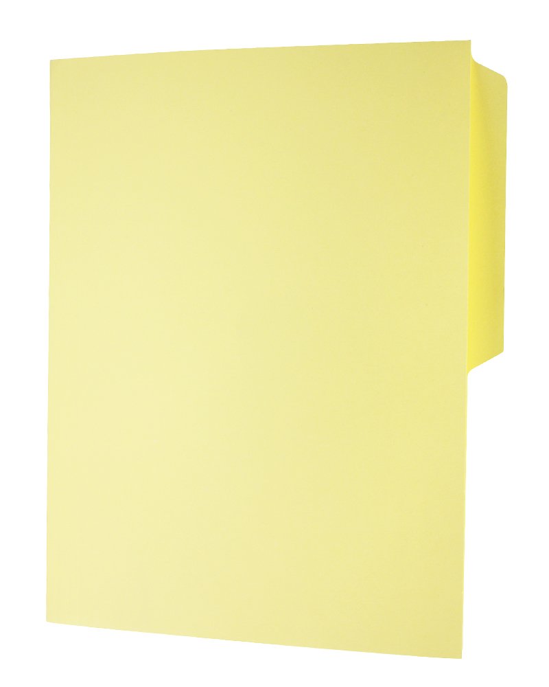 Oxford M750 1/2 YEL Fólder Manila Tamaño Carta Ceja 1/2, Caja de 100, Color Amarillo