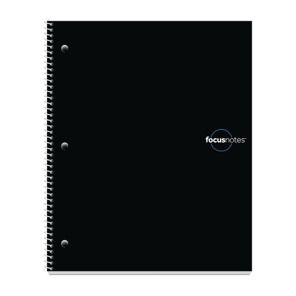 TOPS FocusNotes Note Taking System 1-Subject Notebook, 11 x 9 Inches, White, 100 Sheets (90223)