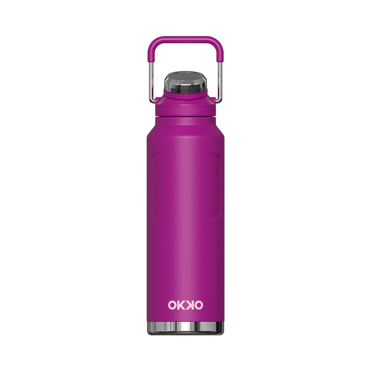 OKKO Termo Rino 32 oz / 946 ml – Botella Térmica de Acero Inoxidable, Mantiene Bebidas Frías y Calientes, Ideal para Agua, Café y Estilo de Vida Activo, Color Rosa