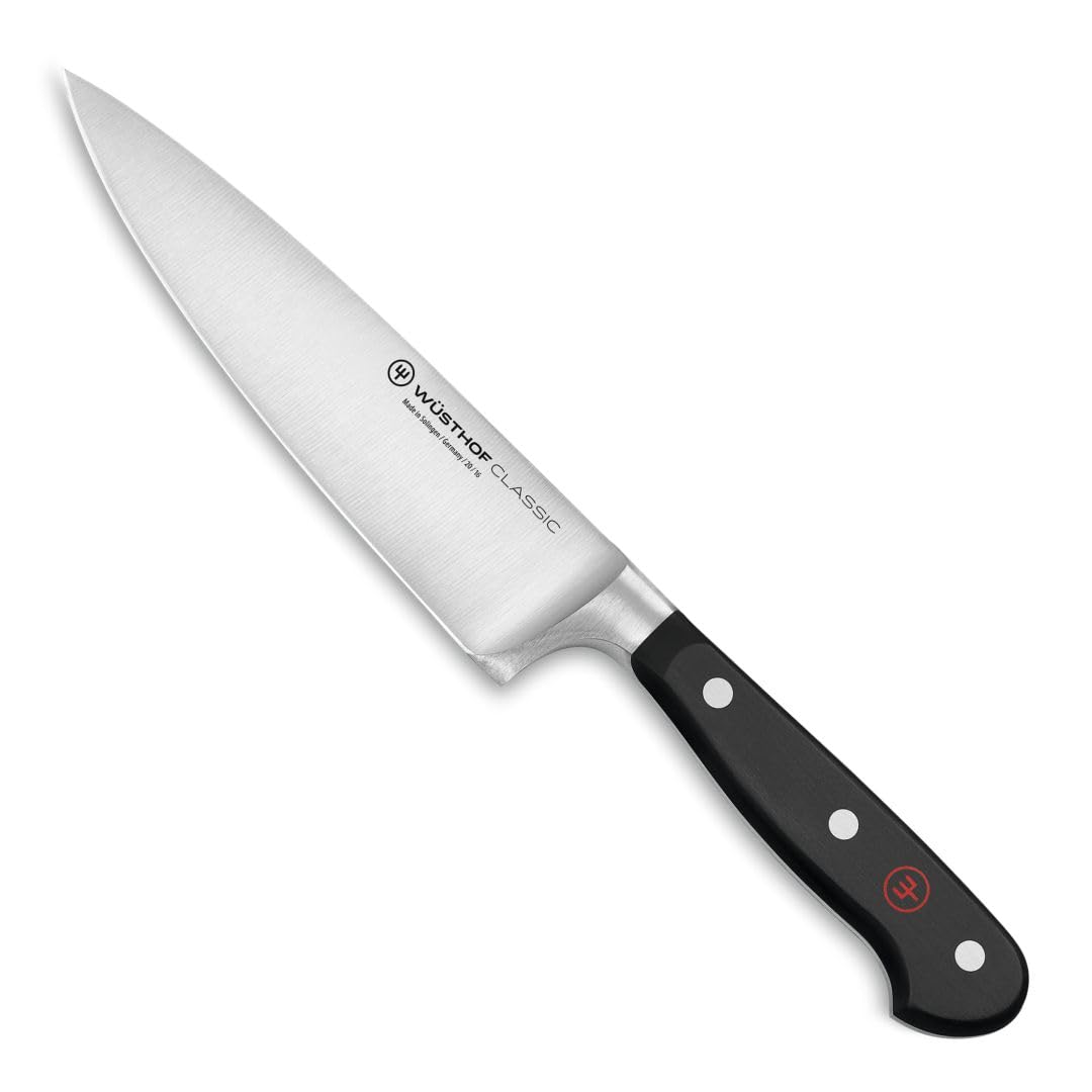 WÜSTHOF Classic - Cuchillo de Chef 9" (23 cm), Acero Alemán Forjado, Cuchillo Profesional para Carne, Hoja Precisa y Control Total