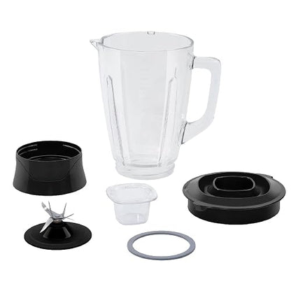 T-FAL Licuadora Infiny Force XL 10 velocidades negra | Tritura todo sin dejar trozos, 6 cuchillas de acero inoxidable, 3 veces más eficiente. Capacidad de 2.2 L, 550W. LN8208MX