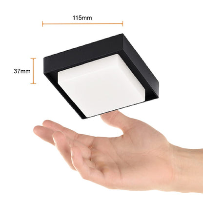Tecnolite Lámpara Plafón LED de Sobreponer 15 W, Luz Suave Cálida, IP54, IK05, Interior y Exterior, LED integrado