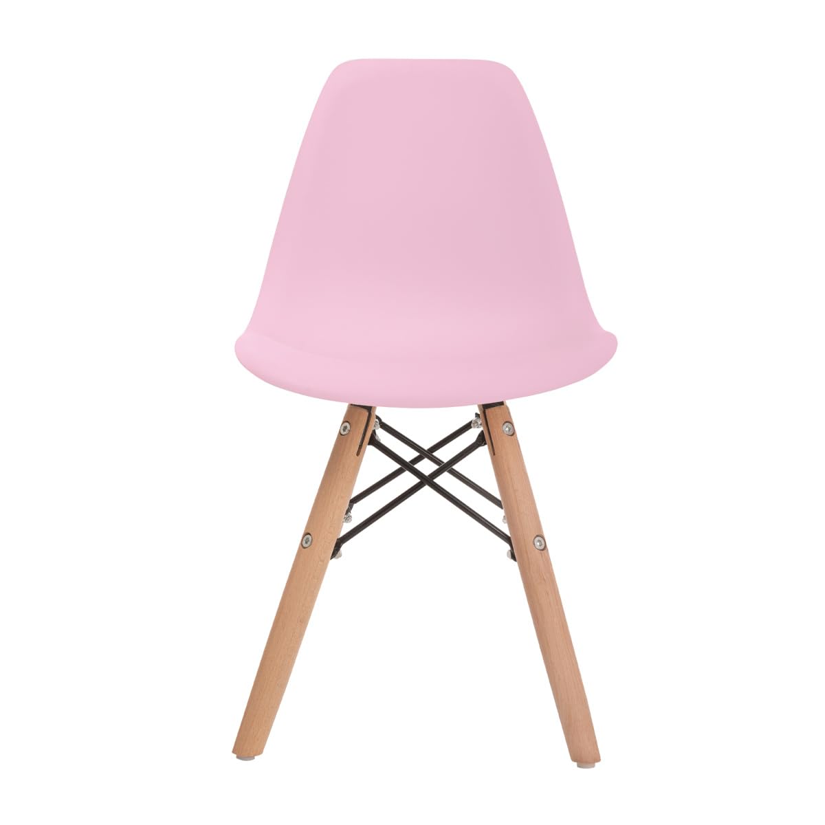 DUDUK 4 sillas Eames: Set de 4 sillas para niños y niñas Modernas (Blancas, Grises y Rosas)