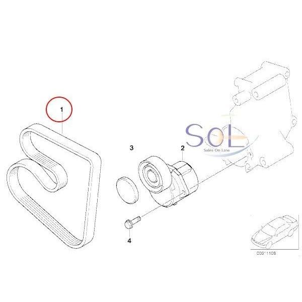 ContiTech 6K1733 Banda Multirib K060682