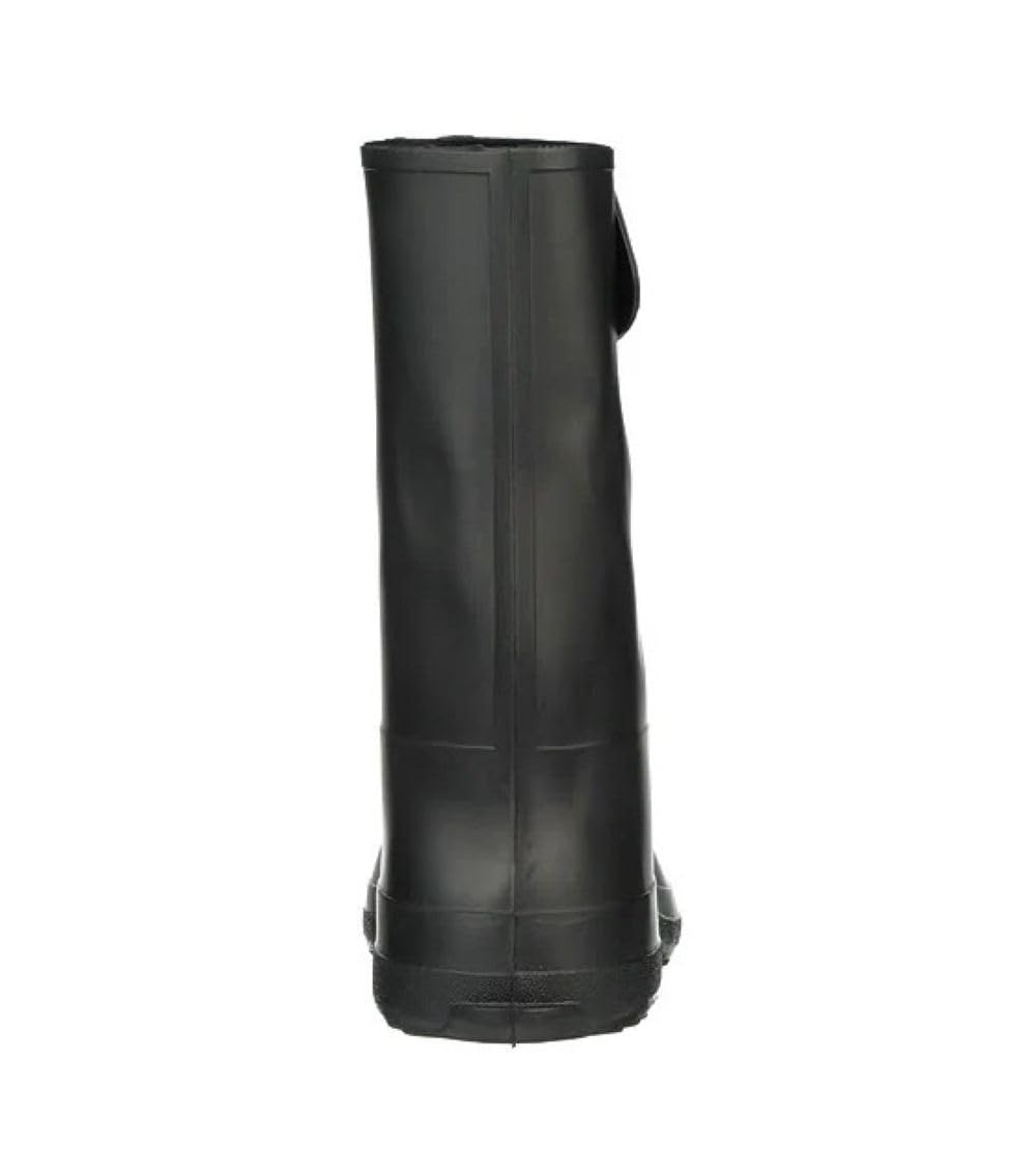 Tingley goma 1400Ã‚ Chanclo de hule de 25.4Ã‚ cm con bota de botón, tamaño mediano, color negro